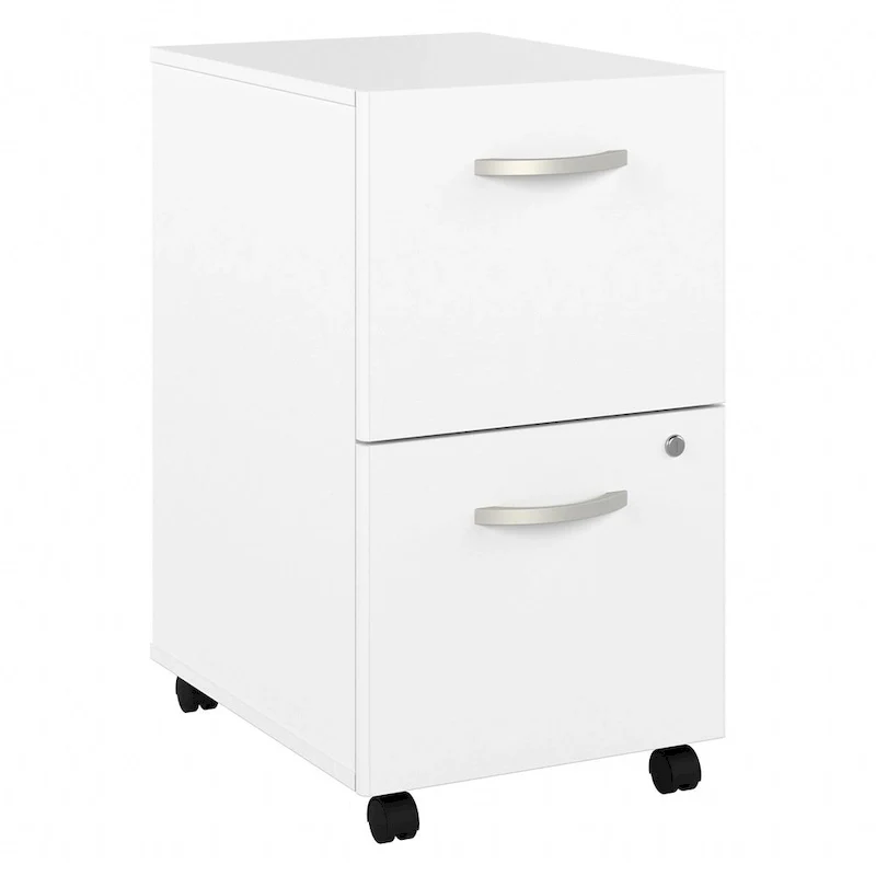 2 Drawer Mobile File Cabinet with Lock and Casters