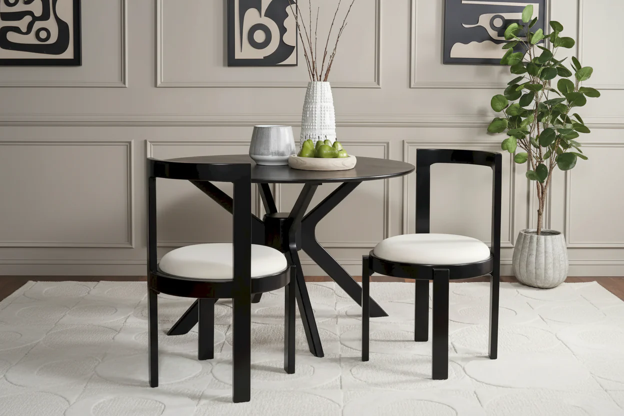 19-Inch Round Dining Chair, Set of 2 (20