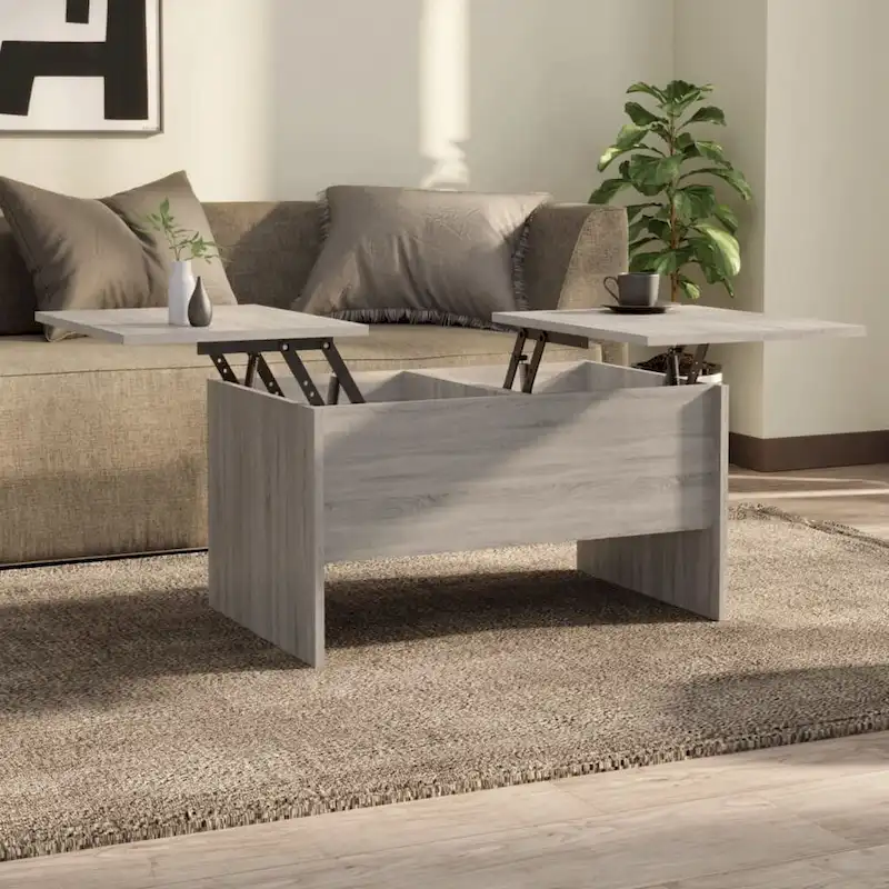 vidaXL Coffee Table Lift Top End Table Accent Side Sofa Table Engineered Wood - 31.5 x 19.7 x 16.7