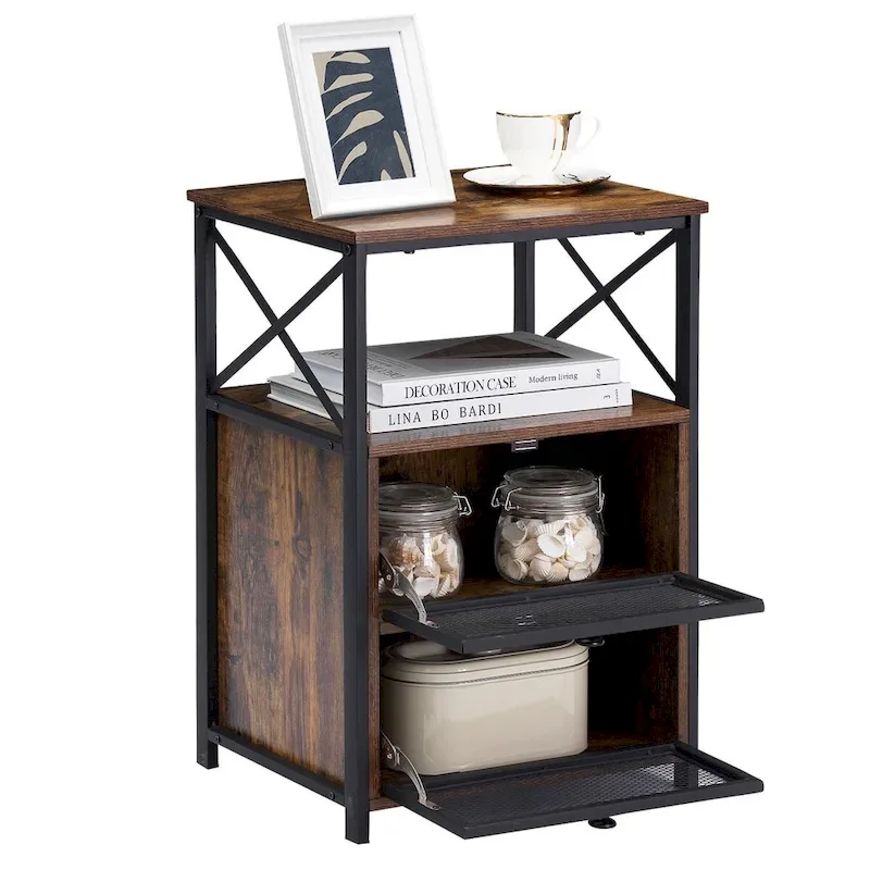 Taomika 3-Pieces Modern Bed Frame and Modern Nightstand Set