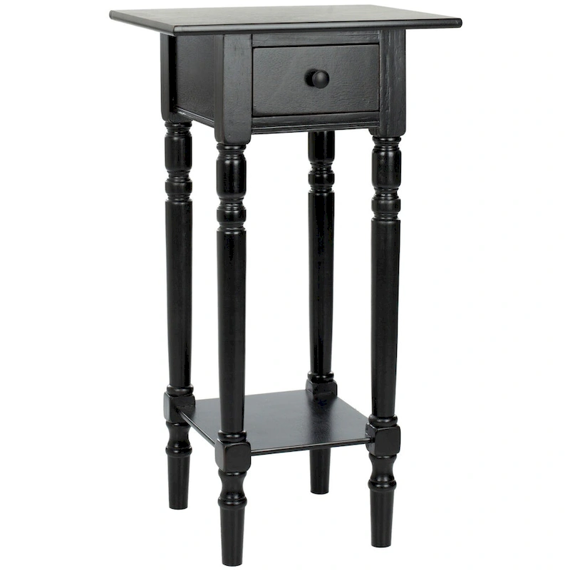 SAFAVIEH Arrie Black Accent Table - 17.7 x 13.8 x 31.9 - 18Wx14Dx32H