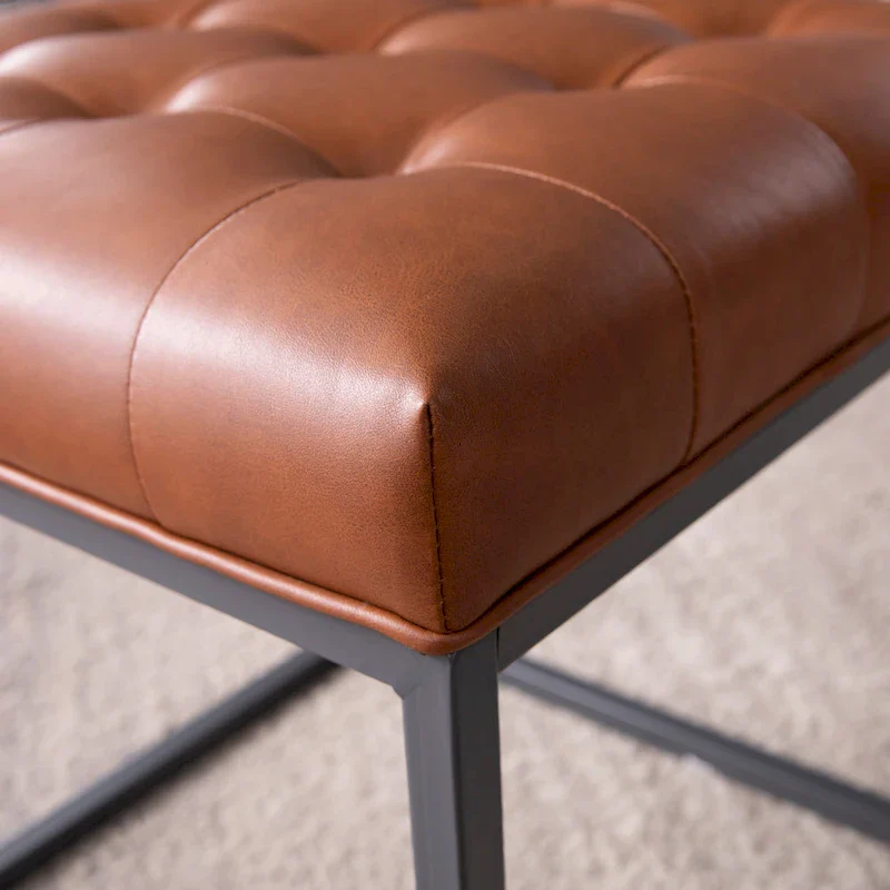 Saddle Brown Mini Ottoman