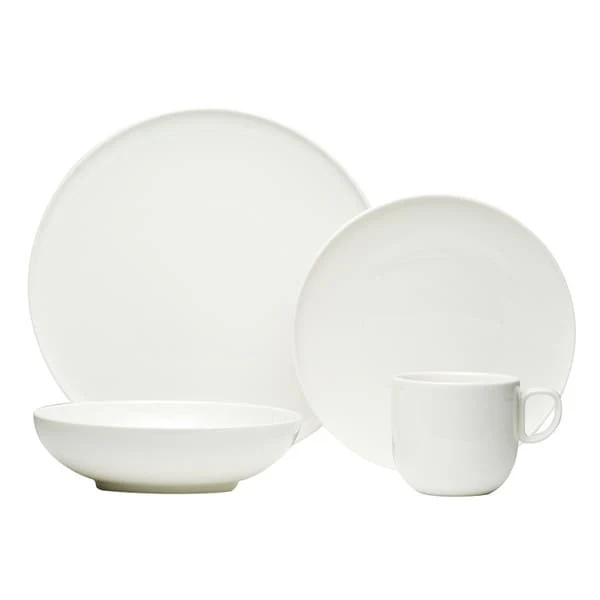 Red Vanilla Everytime White 24-piece Dinnerware Set