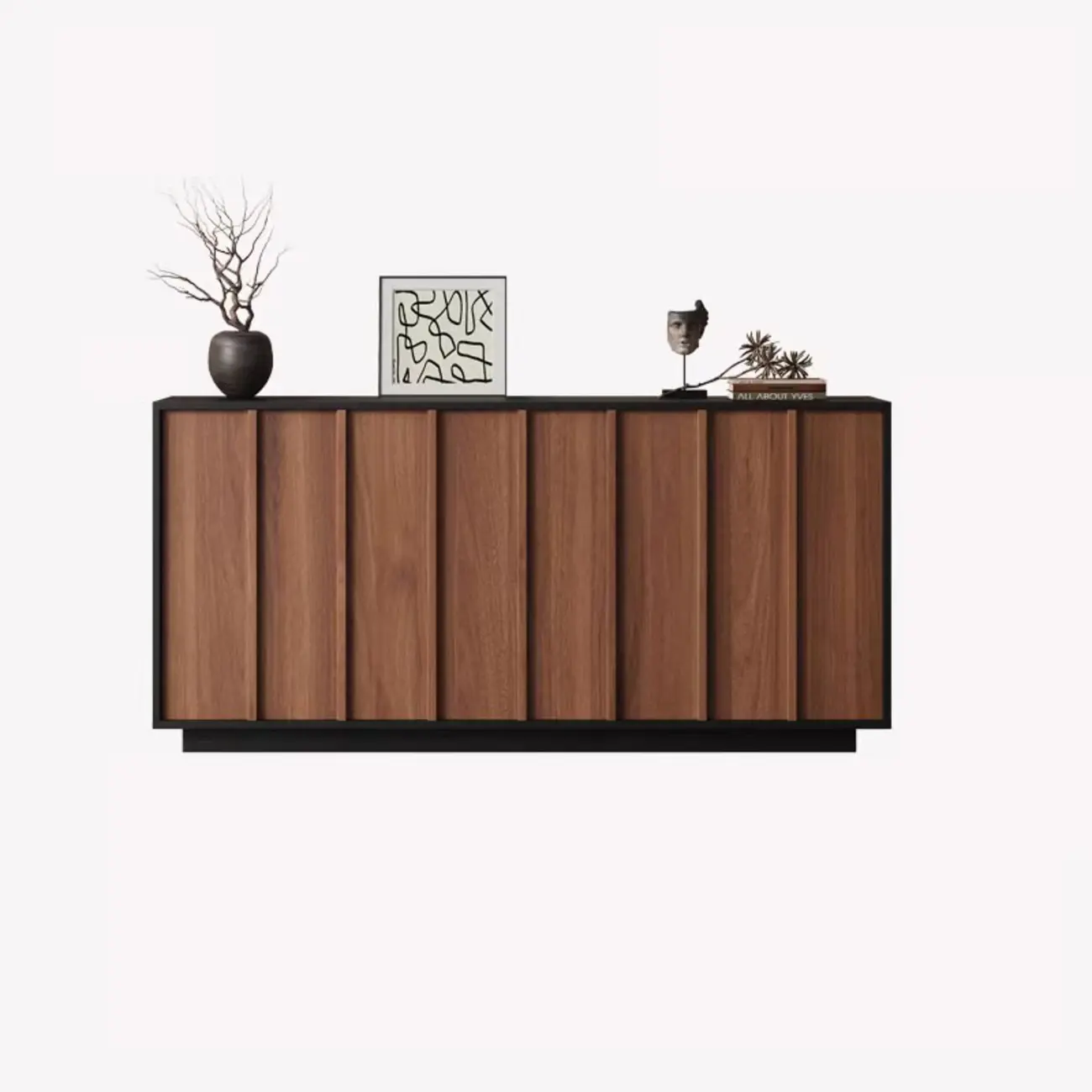 Modern Wood Buffet with Alterable Shelves