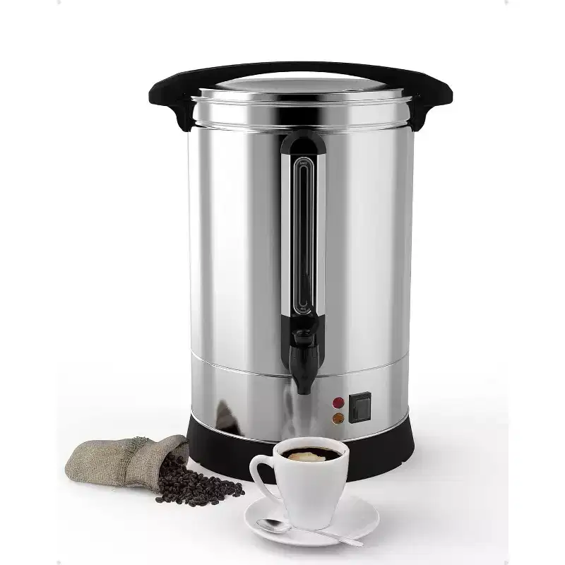 Commercial Coffee Urn | Stainless Steel Coffee Dispenser | Hot Beverage and Hot Water Urn | Ideal for Parties and Catering Buffets