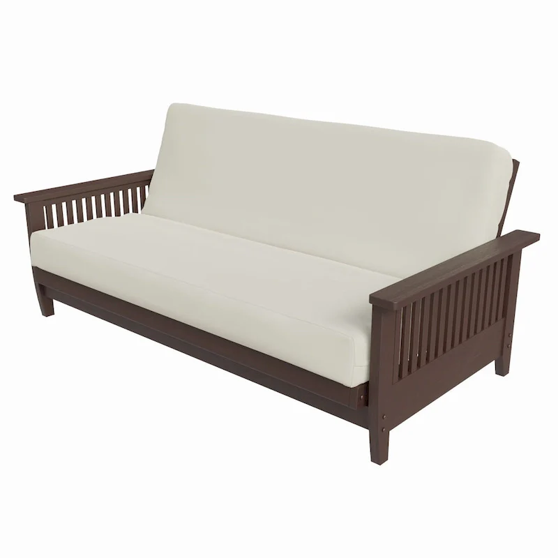 Gray / Dark Cherry / Warm Cherry Full Futon Frame, Sofa & Bed, 2-Person