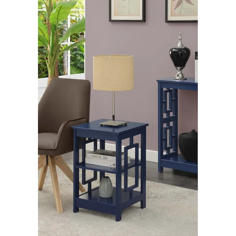 Convenience Concepts Town Square End Table with Shelves