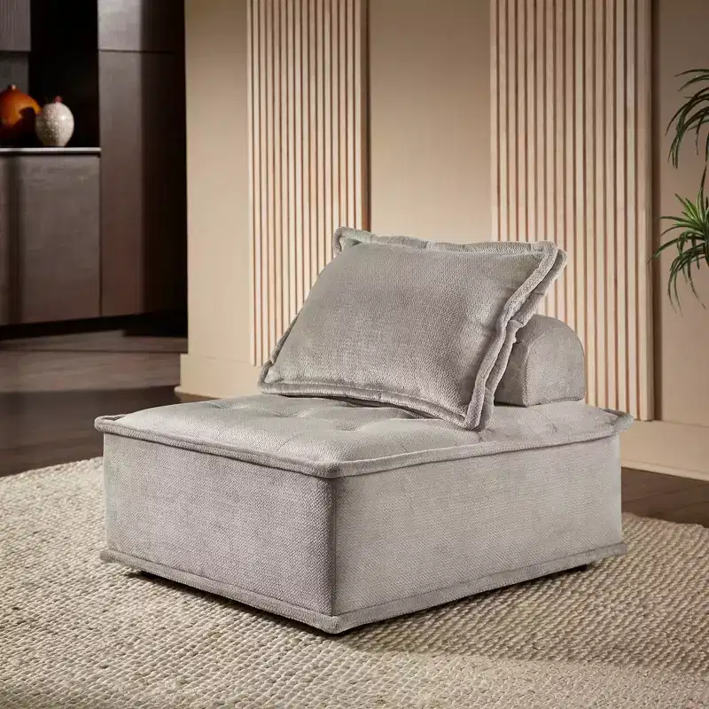 Ojai Velvet Tufted Modular Accent Chair - iNSPIRE Q