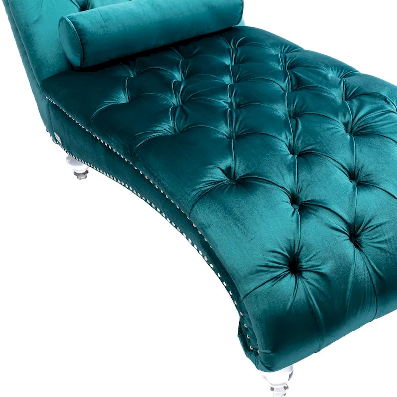 Leisure concubine sofa with acrylic feet