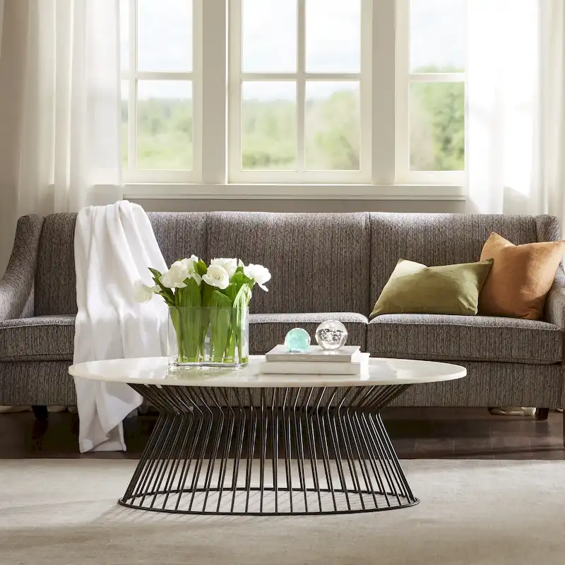 Black/White Marble Top Coffee Table