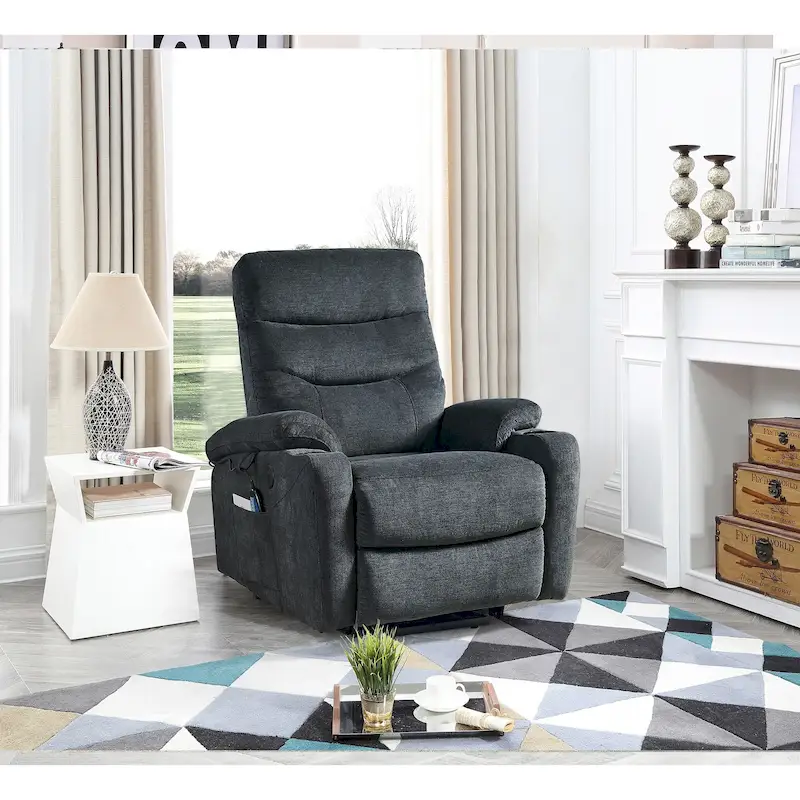 Electric Power Lift Recliner with Massage, Heat, and Convenient Features