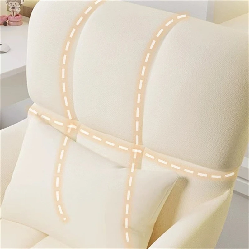 Upholstered Task Chair,Home Office Desk Chair with pillow,360Swivel