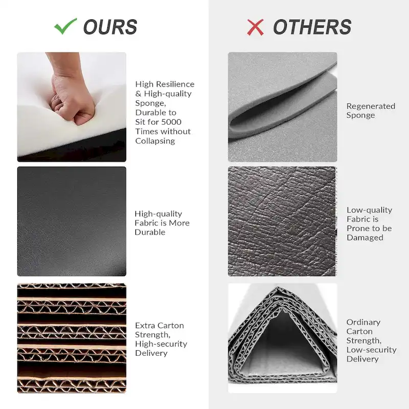 Felice Modern Swivel Height Adjustment Diamond-Tufted Office Chair by HULALA HOME