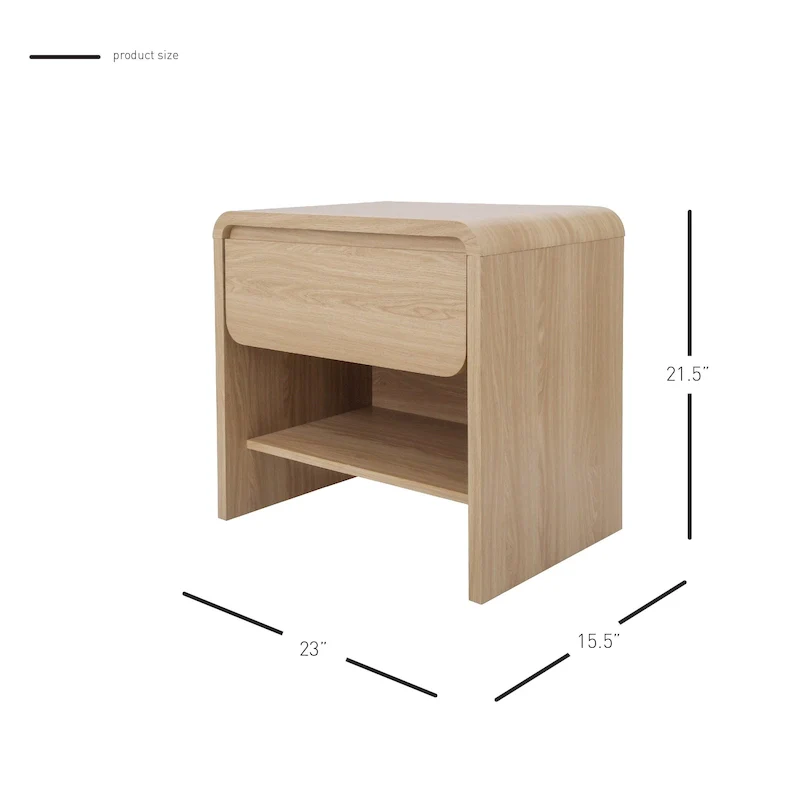 Delmare KD Side/End Table with 1 Drawer