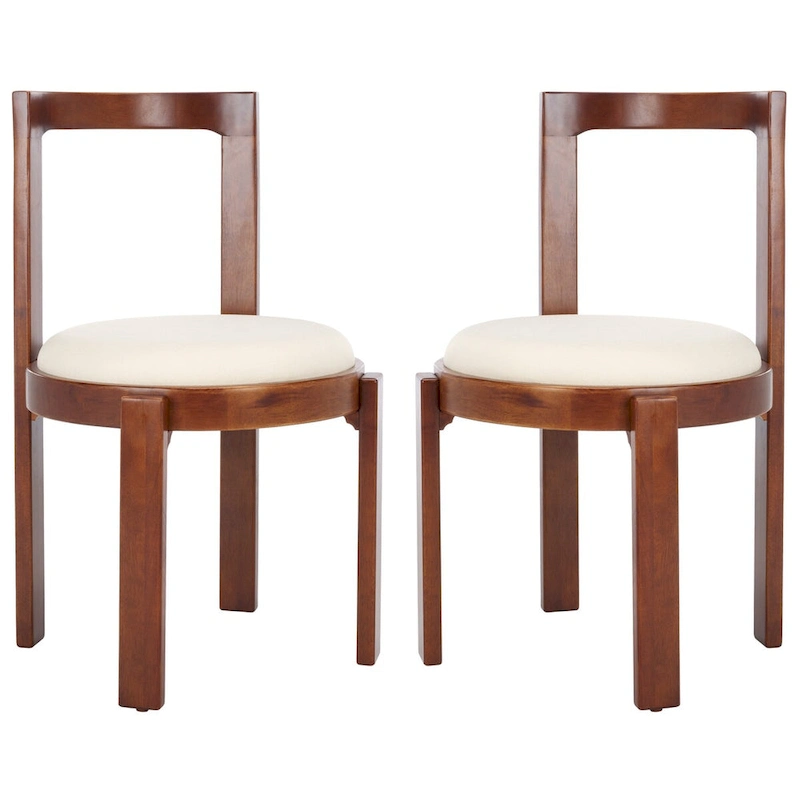SAFAVIEH Home Estes 19-inch Round Dining Chair [SET of 2] - 20Wx21Dx33H