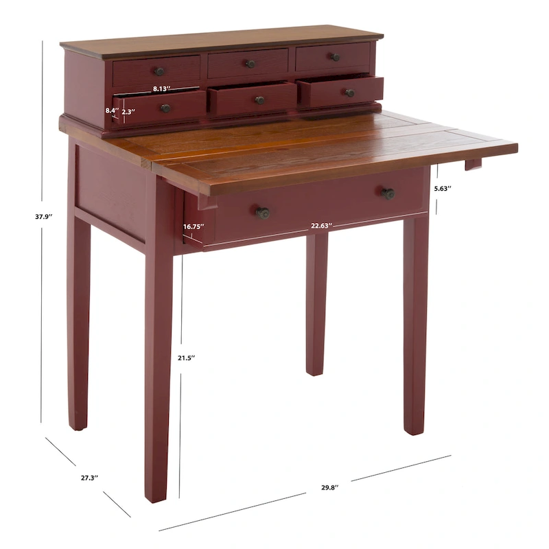 SAFAVIEH Gerly 7-Drawer Fold Down Desk