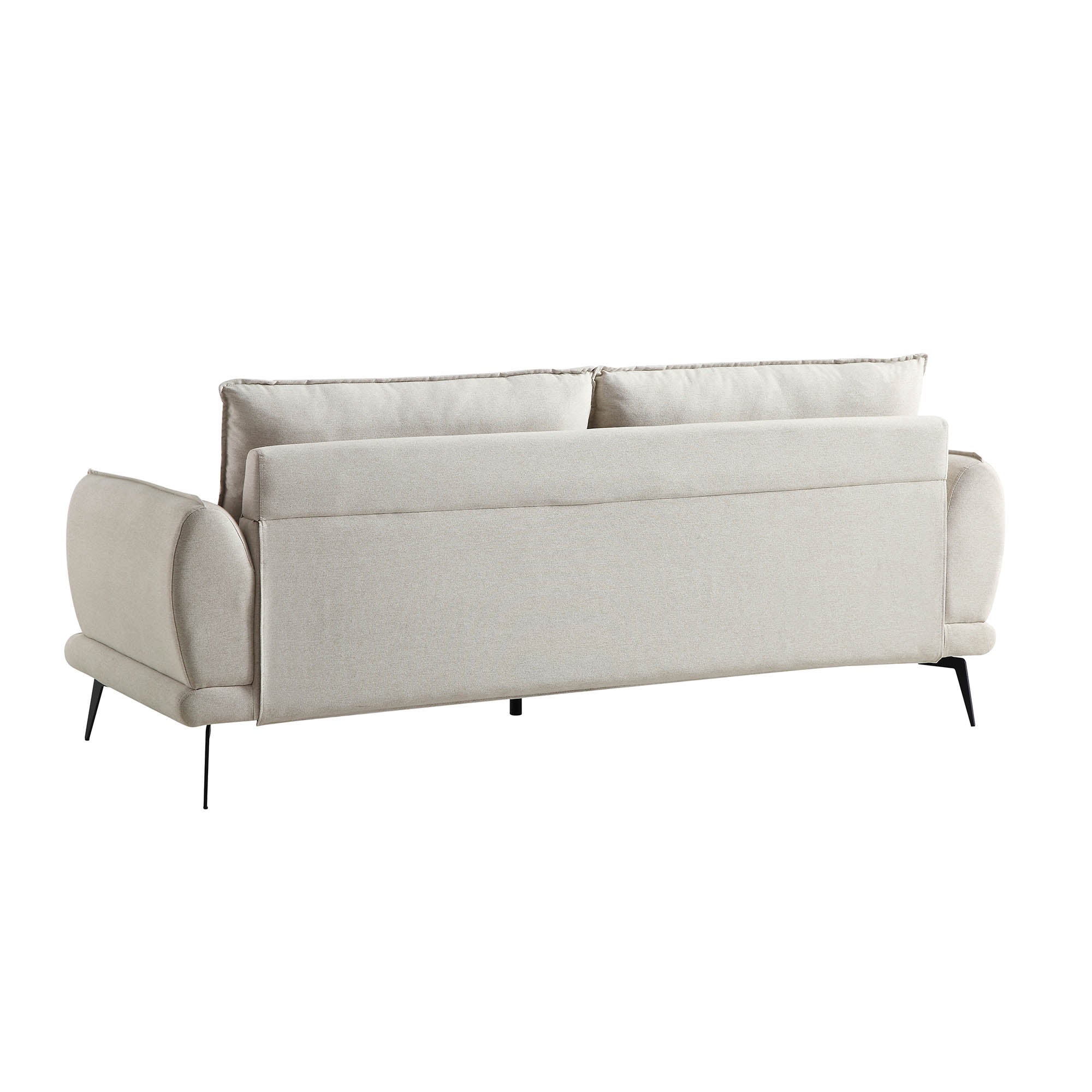 Oatmeal Fabric Sofa, 3-Seater