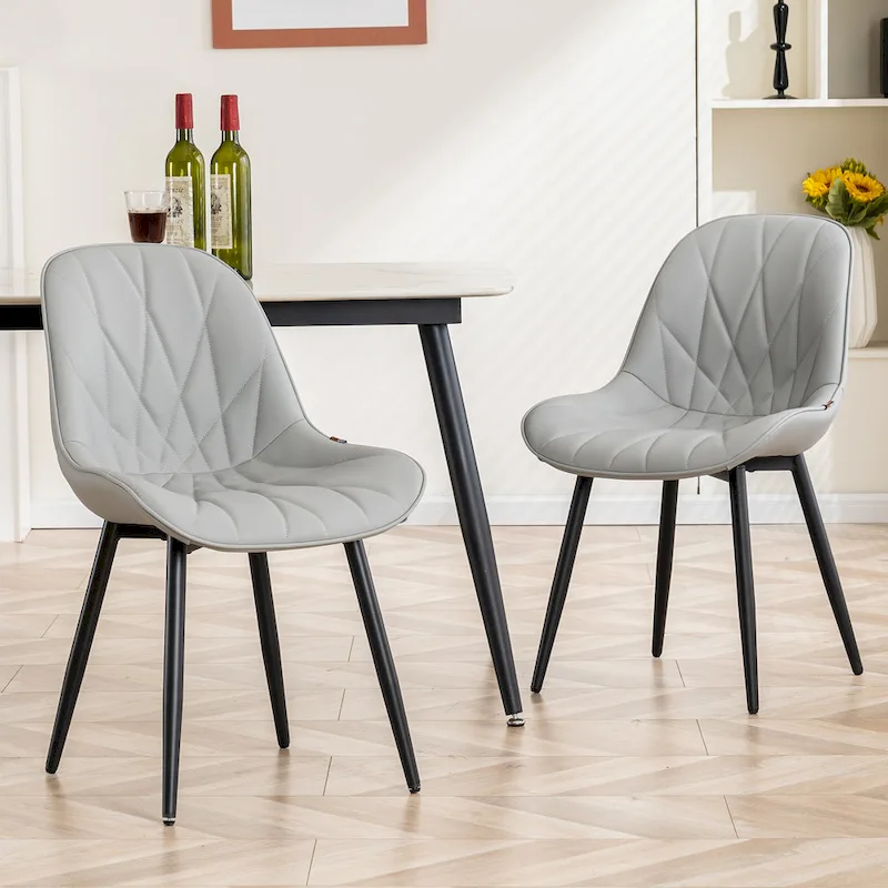Upholstered Dining Chairs Set of 2 Modern Kitchen Chairs