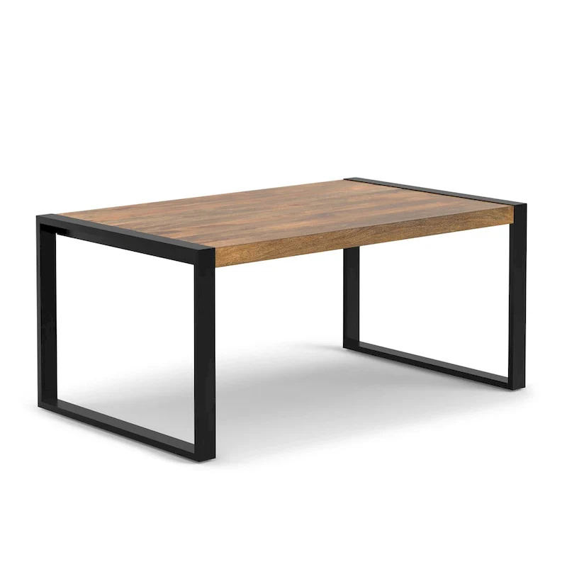 66 x 40 Inch Rectangle Modern Industrial Dining Table