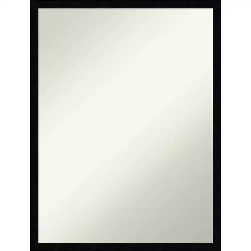 Amanti Art Svelte Non-Beveled Wood Bathroom Wall Mirror Wall Mirror