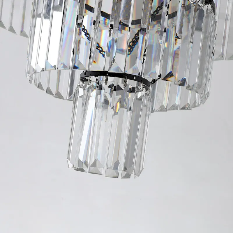 Black Luxury Crystal Chandelier Modern Chandeliers Lights