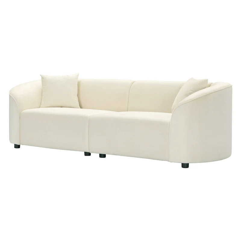 Christopher Knight Home - Allegra Sculptural 87 Curved Sofa