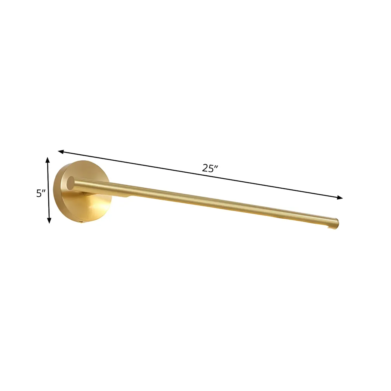Colonial Gold Bar Shape Bathroom LED Vanity Light