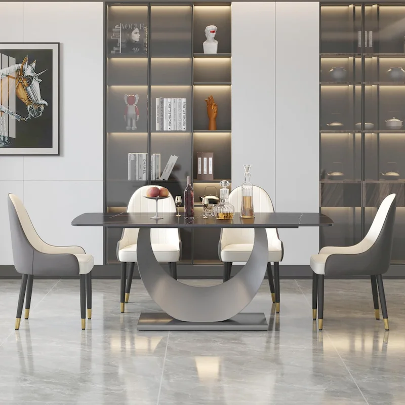 71 Modern Rectangular Sintered Stone Dining Table
