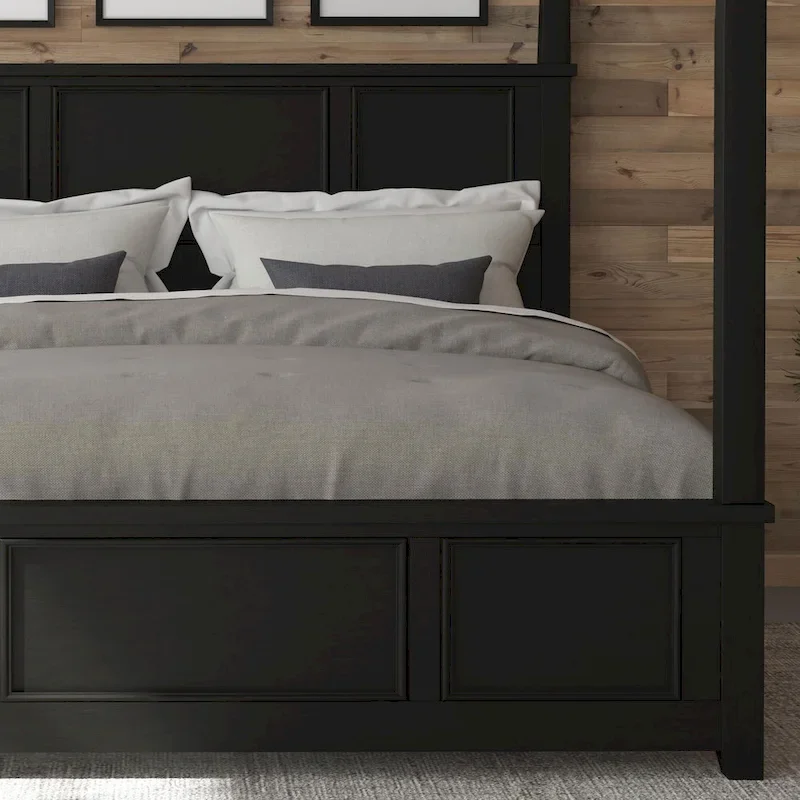 Black King Poster Bed