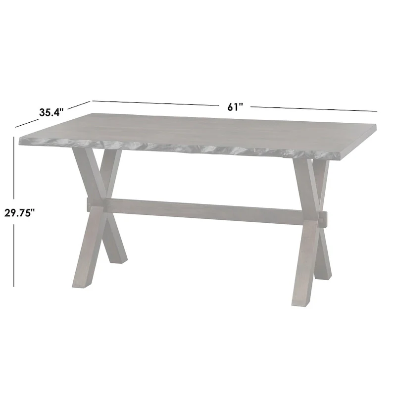 Live Edge Solid Wood Walnut Dining Table