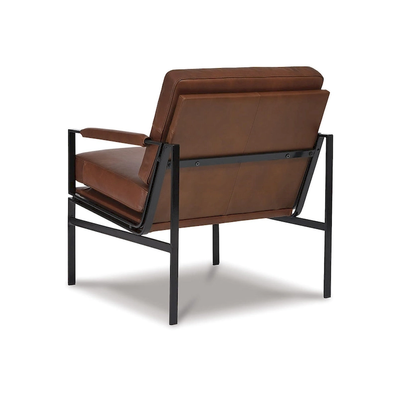 Signature Design by Ashley Puckman Mid Century Modern Leather Accent Chair - 29 W x 31.5 D x 34.25 H