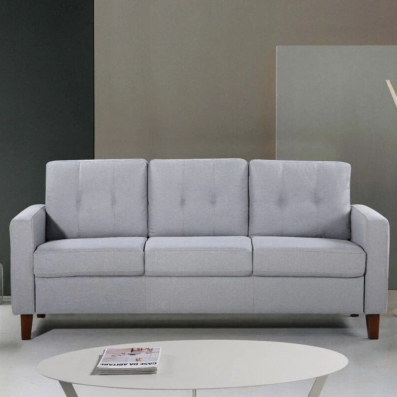Mid-Century Tufted Upholstered Sofa