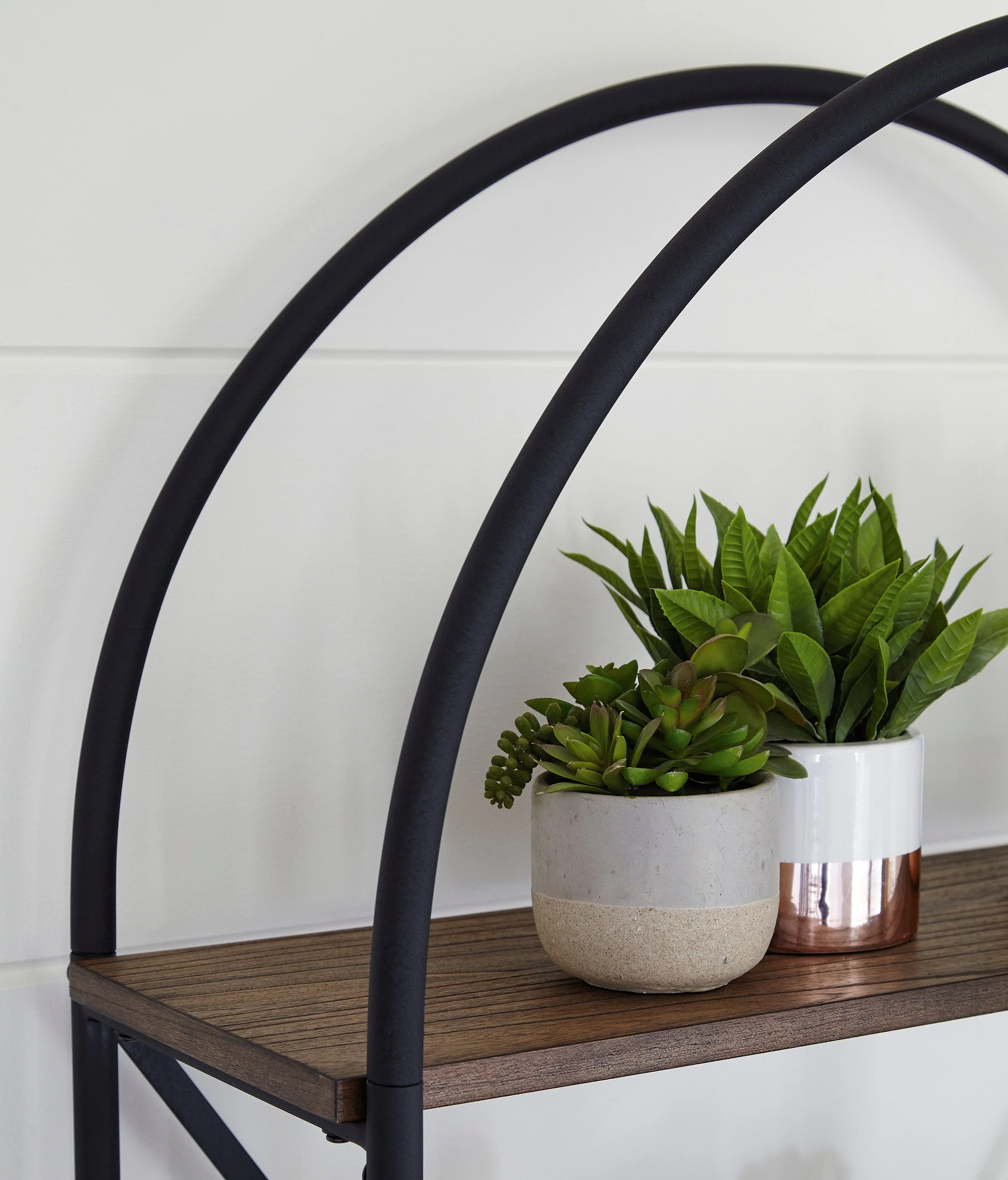 Industrial Bookcase with Distressed Shelves