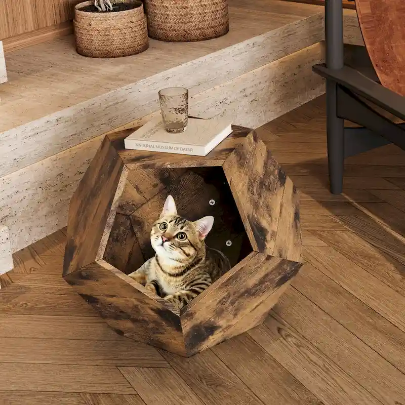 25.98 Shaped Modern Pet Furniture Cat Kennel Side Table