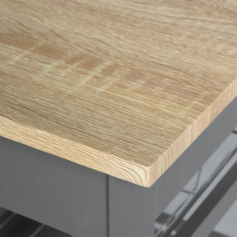 Mobile Rolling Kitchen Island Trolley Serving Cart