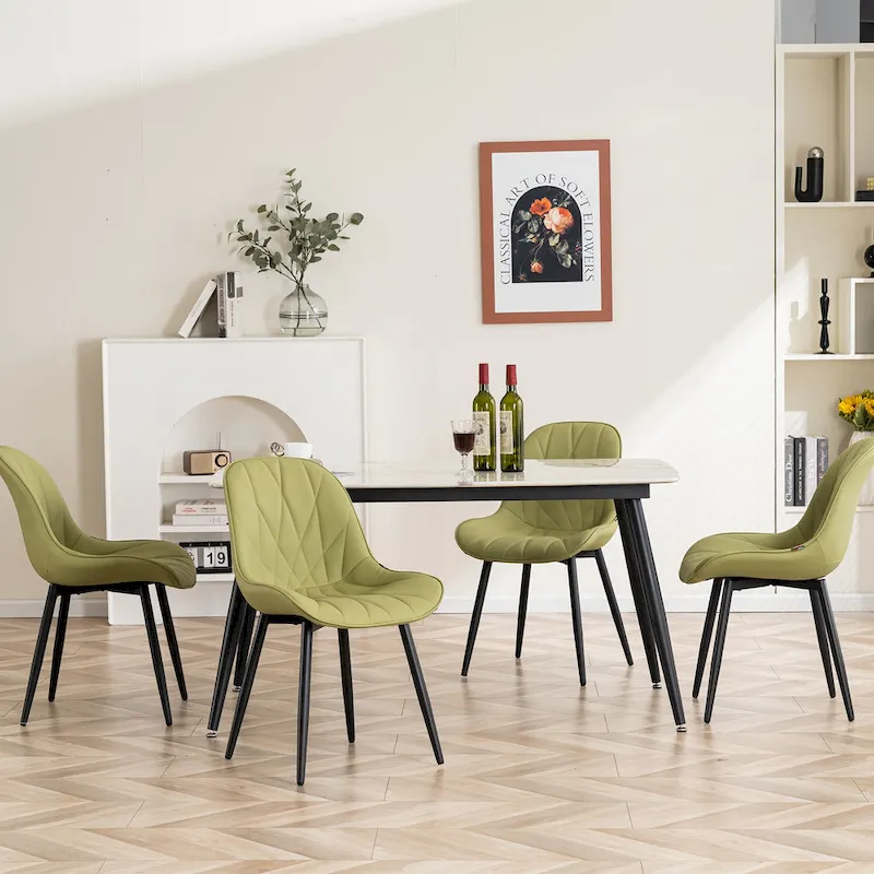 Upholstered Dining Chairs Set of 2 Modern Kitchen Chairs