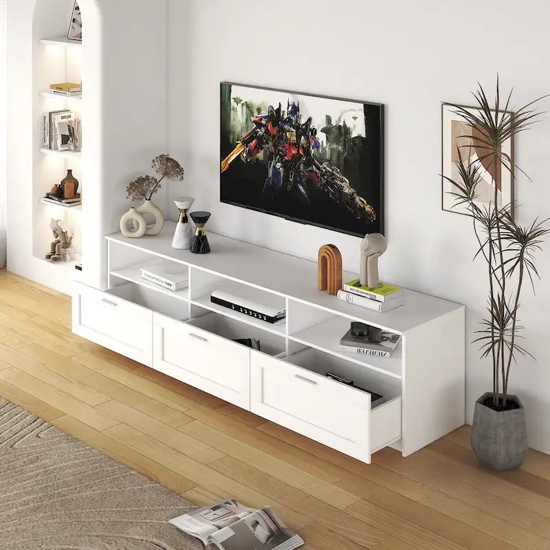 70.87 TV Stand with 3 Storage Spaces & 3 Drawers
