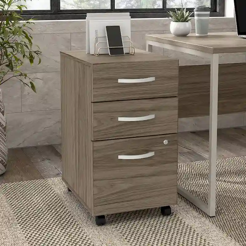 Hybrid 3 Drawer Mobile File Cabinet