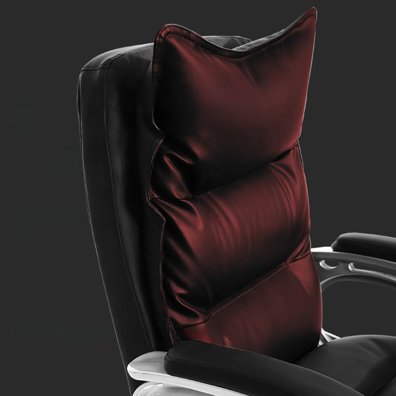 Elegant Brown Leather Reclining Executive Office Chair