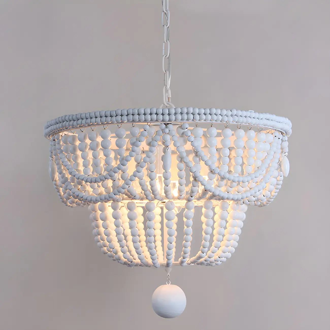 Bohemian Blue 4-Light Adjustable Hanging Chandelier