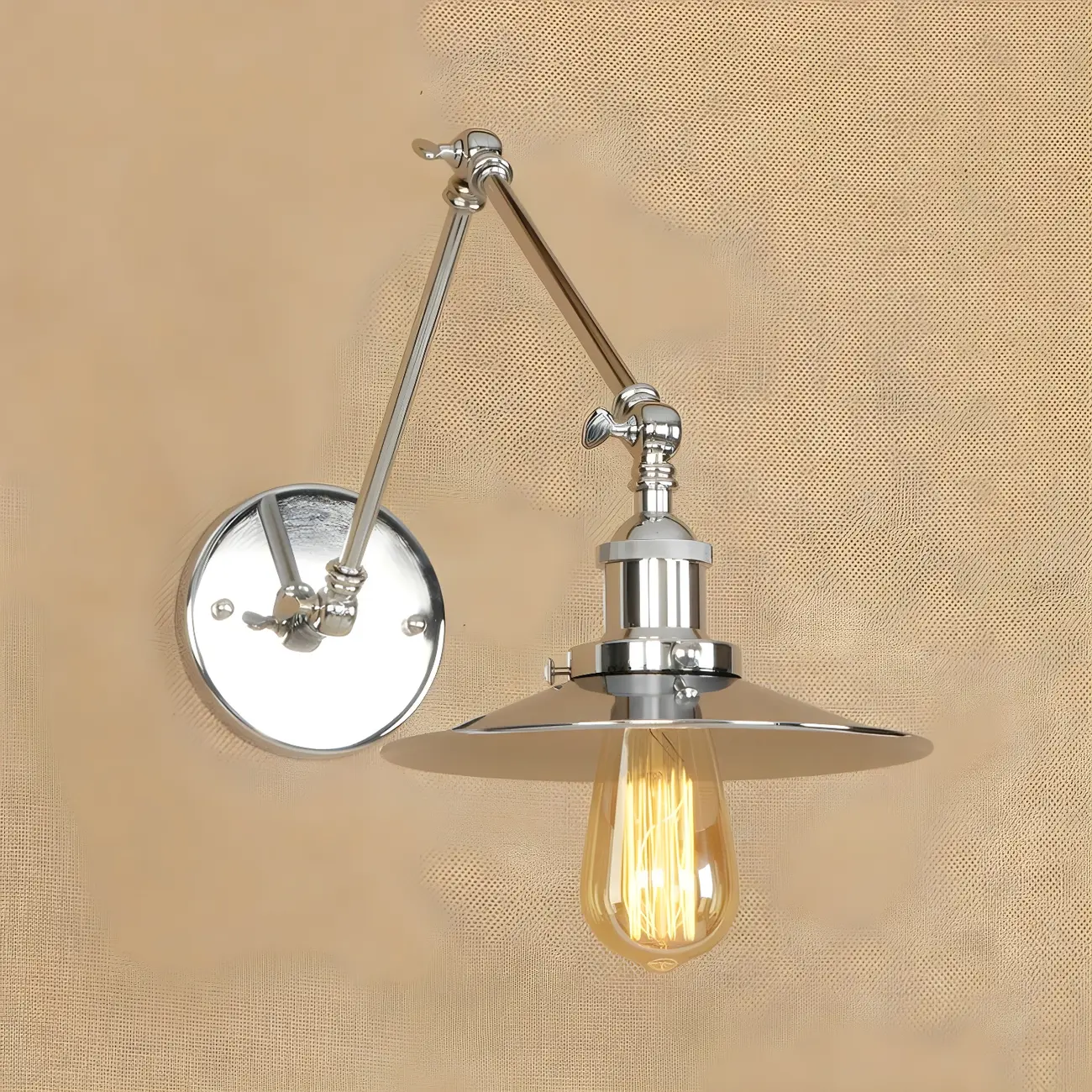 5 Inch Industrial LED Swing Arm Wall Sconce with 4 Colors