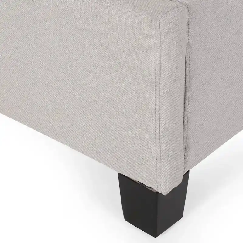 Costello Upholstered Tufted Fabric Queen Bed Set by Christopher Knight Home