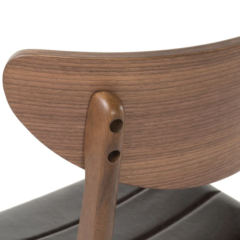 Wooden rectangular dining table and chairs