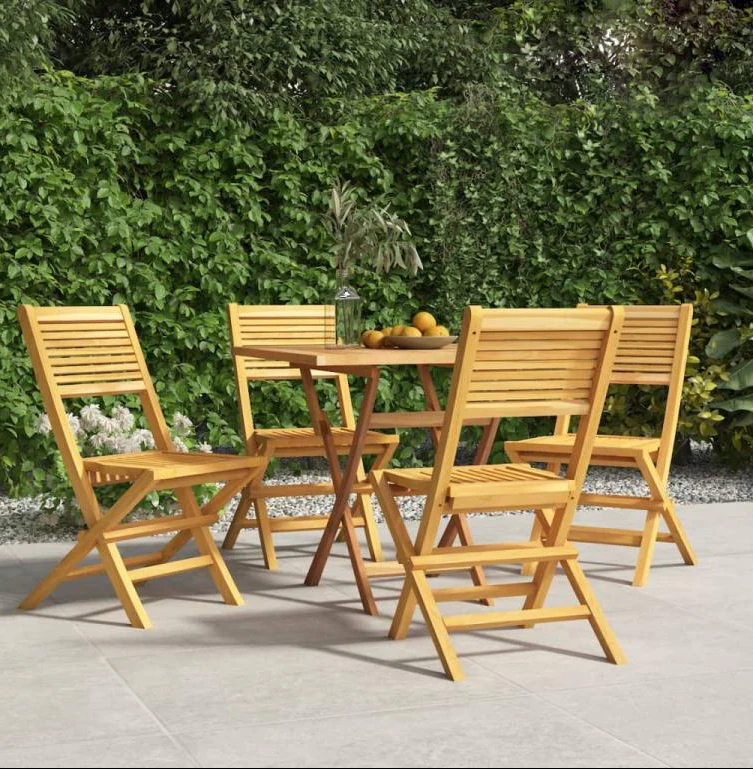 Chaises Jardin Pliantes - Marron