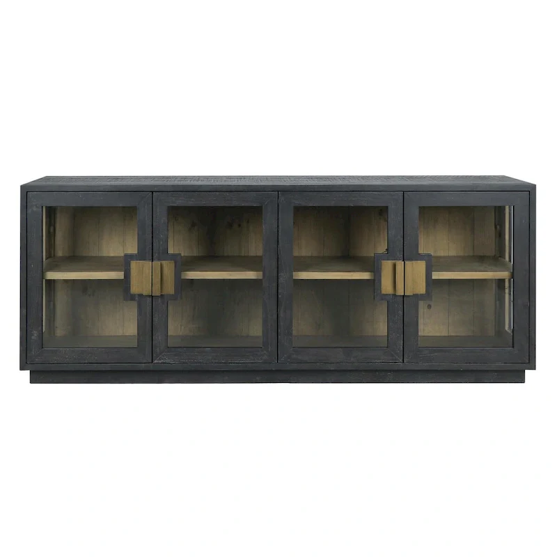 Classic Home Larson 90 Glass Reclaimed Pine Sideboard