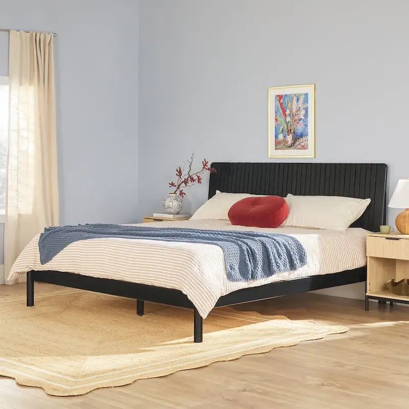 Middlebrook Designs Slatted Headboard Modern King Bed