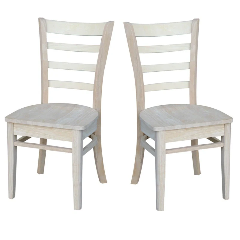 International Concepts Set of Two Emily Side Chairs