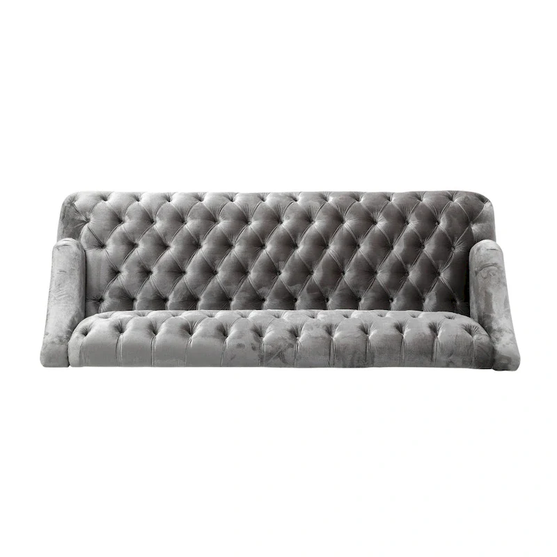 Adelia Modern Glam Tufted Velvet Sofa by Christopher Knight Home
