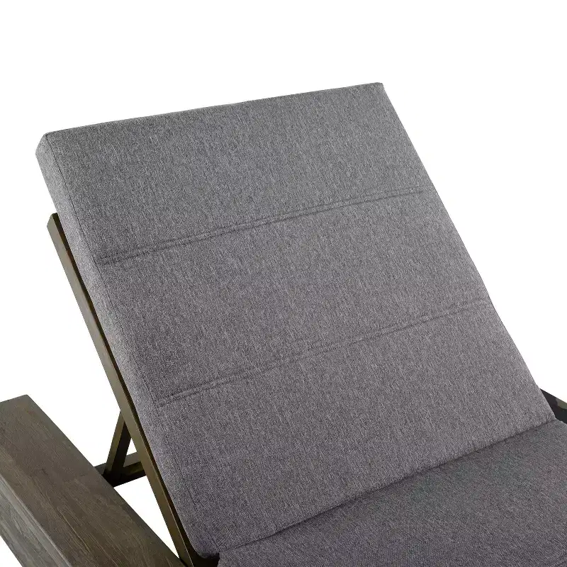 Christopher Knight Home Thomas Patio Acacia Chaise Lounges with Cushion and Adjustable Backrest