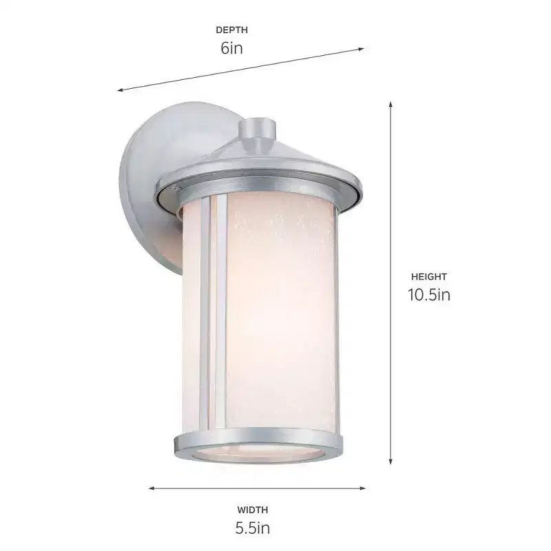Kichler Lighting Lombard 1 - Light Wall Light in Brushed Aluminum